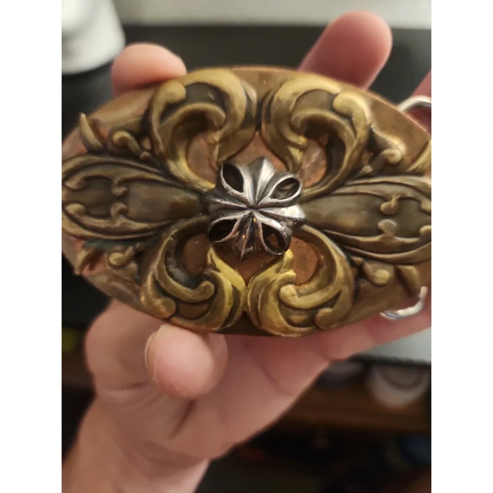 Rare Vintage King Baby Studios Brass Belt Buckle From 2006 203 grams